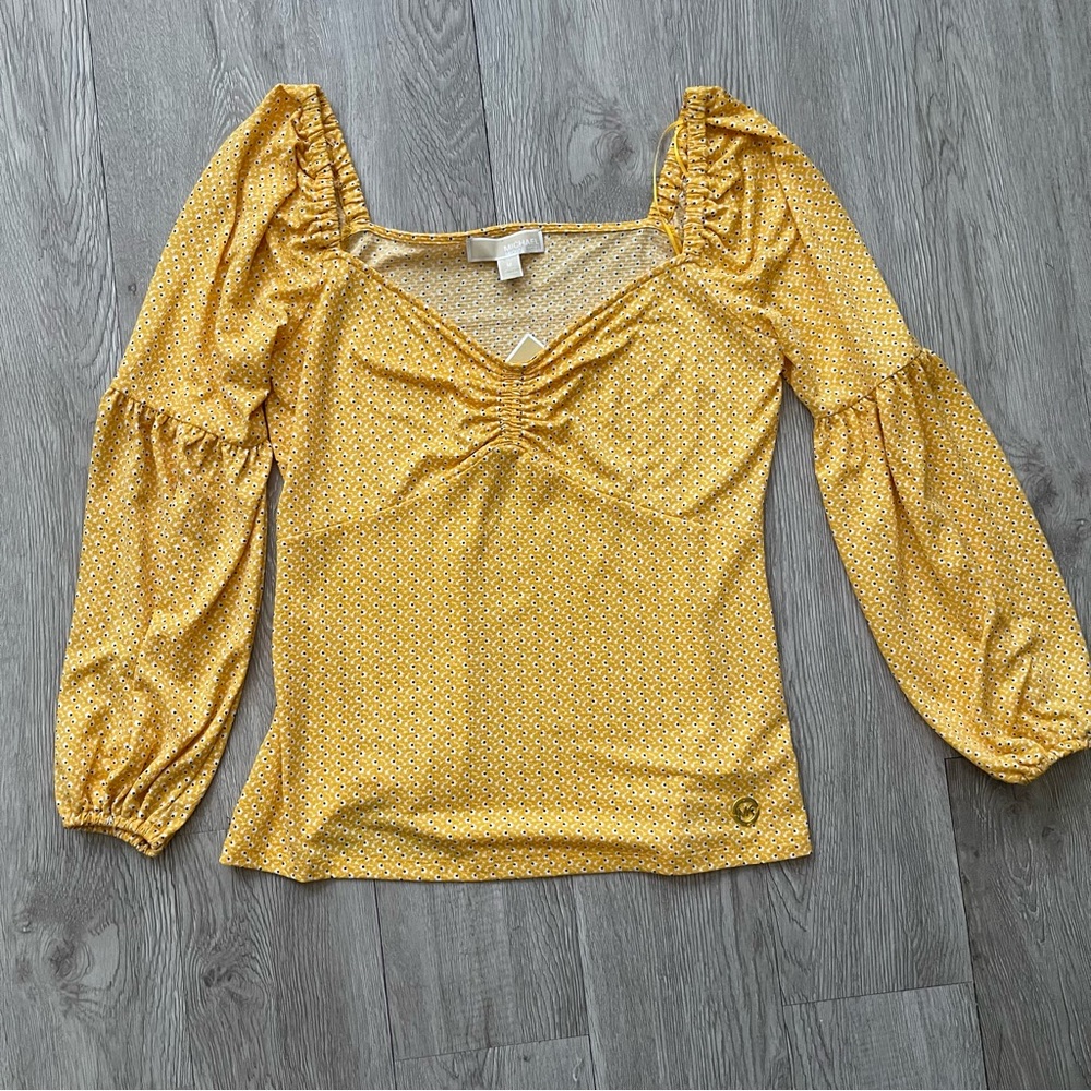 MICHAEL Michael Kors Yellow Blouse